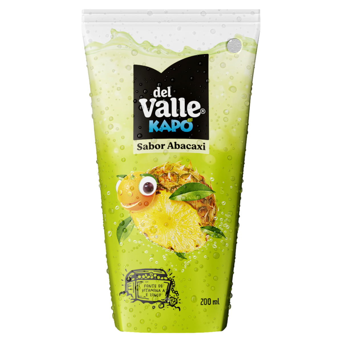 Refresco Adoçado Abacaxi Del Valle Kapo Caixa 200ml