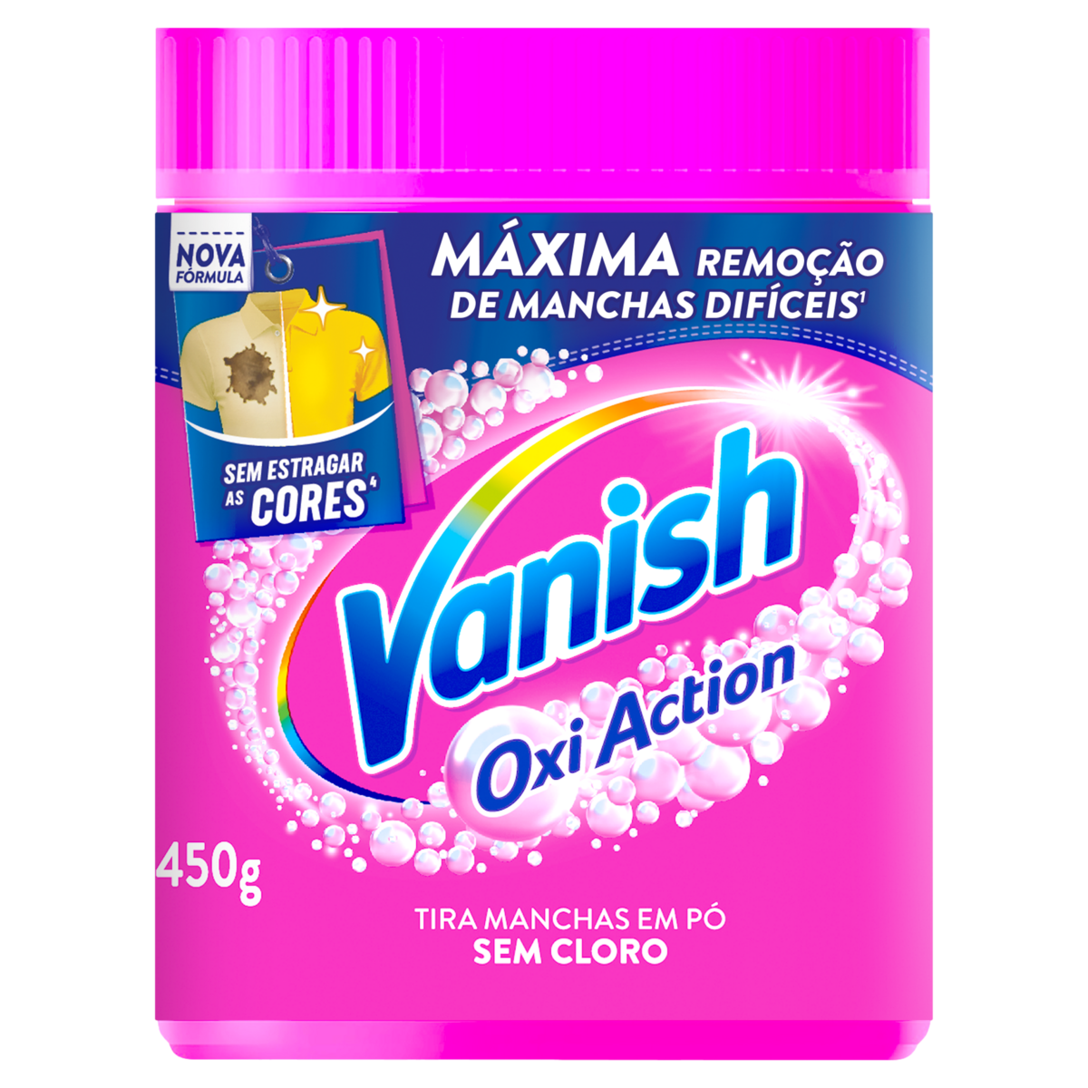Tira-Manchas Pó Vanish Oxi Action Pote 450g