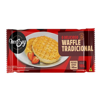 Waffle Congelado Tradicional Mr. Bey Pacote 180g 6 Unidades