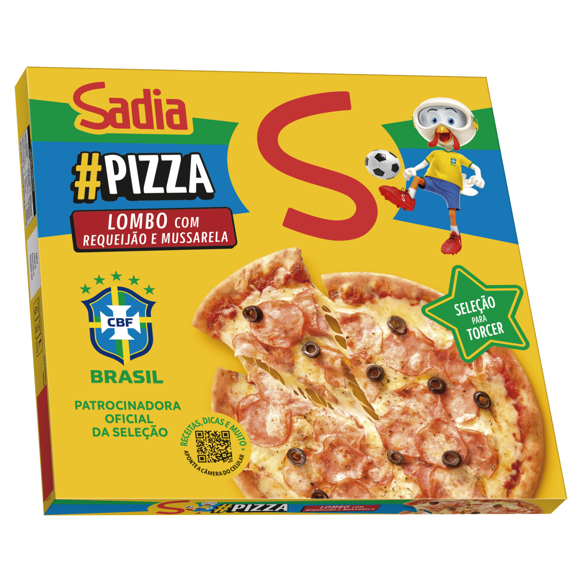 Pizza Lombo com Requeijão e Mussarela Sadia Caixa 460g