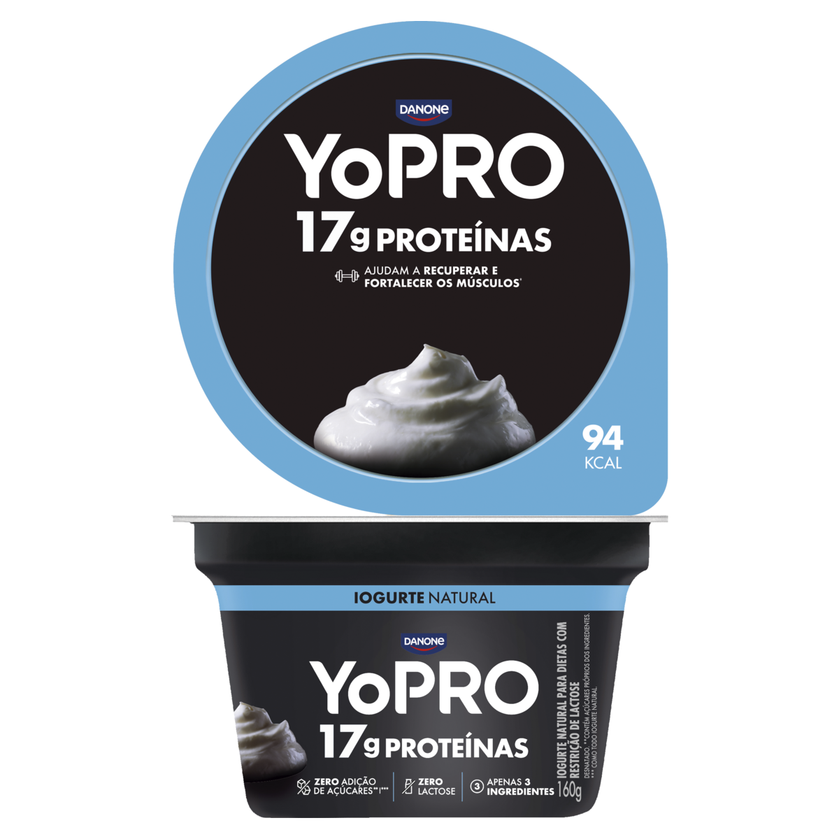 Iogurte YoPRO 17g de Proteínas Natural 160g