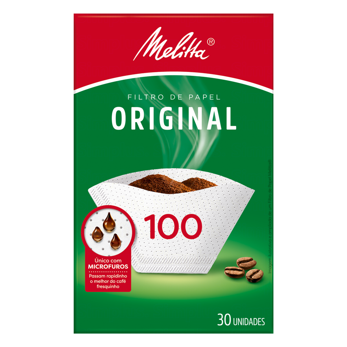 Filtro de Papel Original Melitta 100 Caixa 30 Unidades