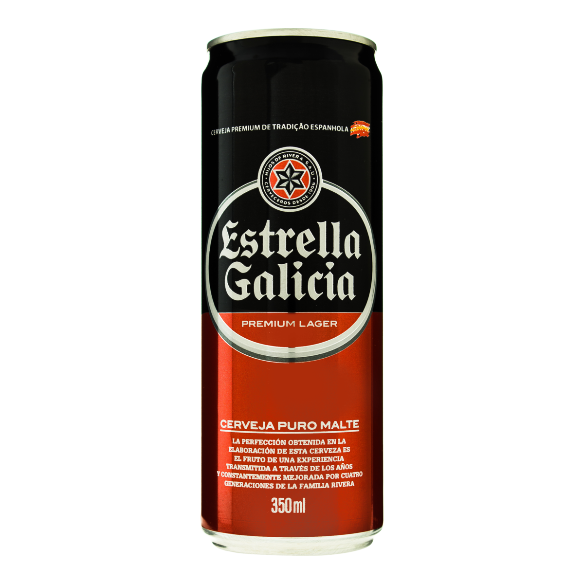 Cerveja Estrella Galicia Lager Lata Ml P O De A Car