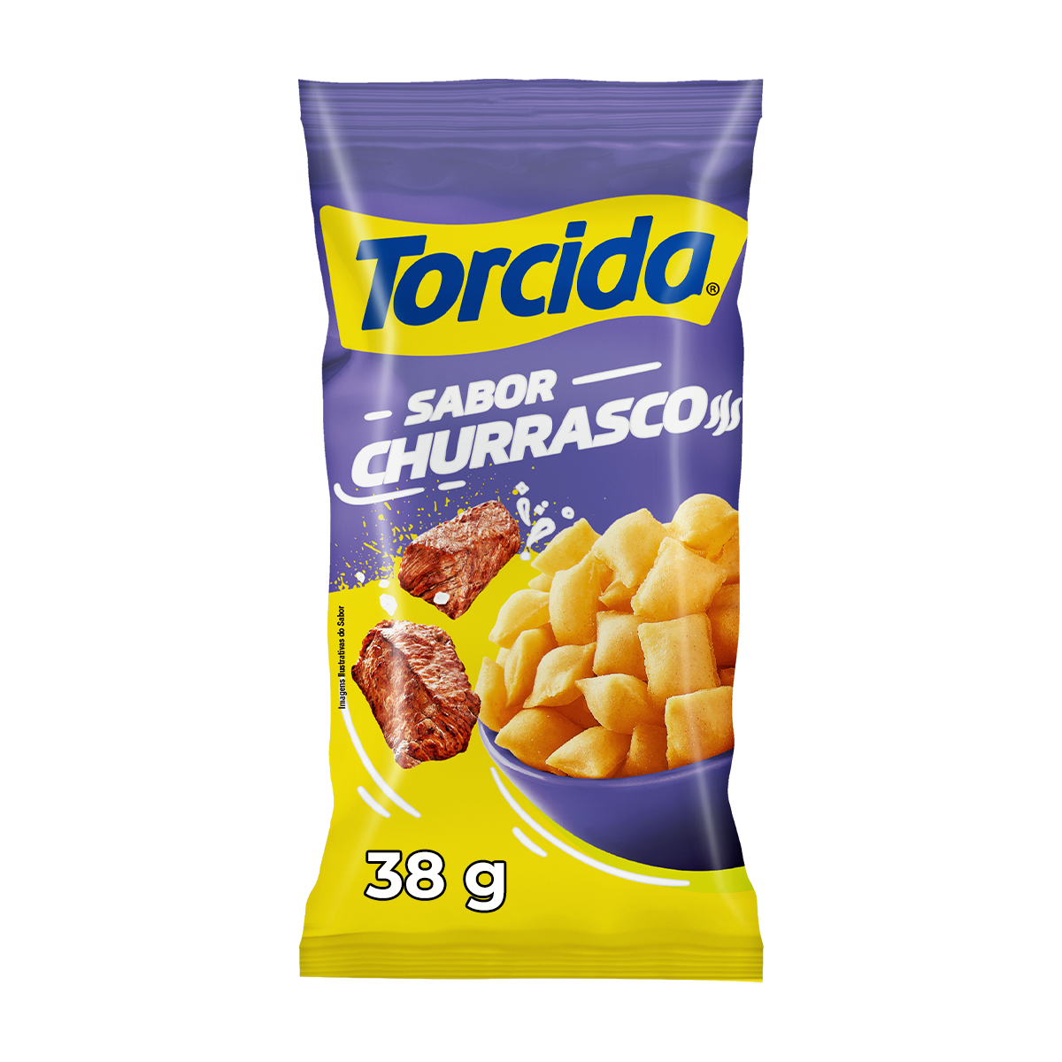 Salgadinho Churrasco Torcida Jr. 38g