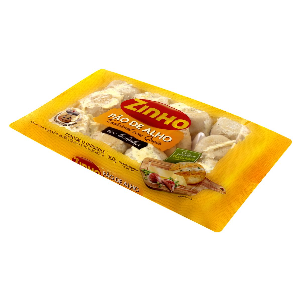 Pão de Alho Bolinha Tradicional ZINHO 300g Pão de Açúcar