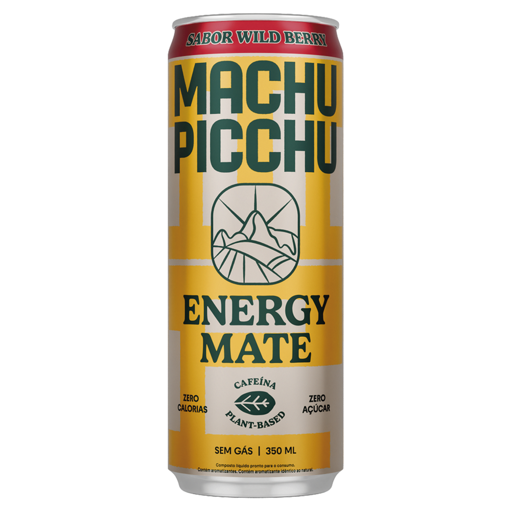 Machu Picchu Wild Berry Zero Açúcar Energy Mate