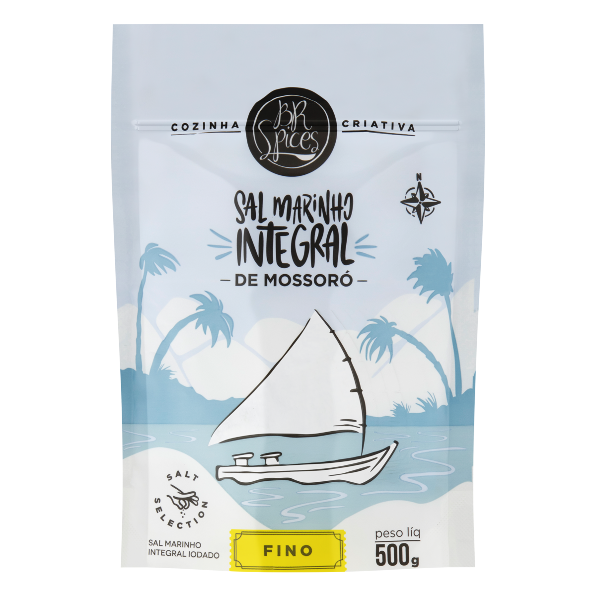 Sal Marinho Mossoró Br Spices 500g