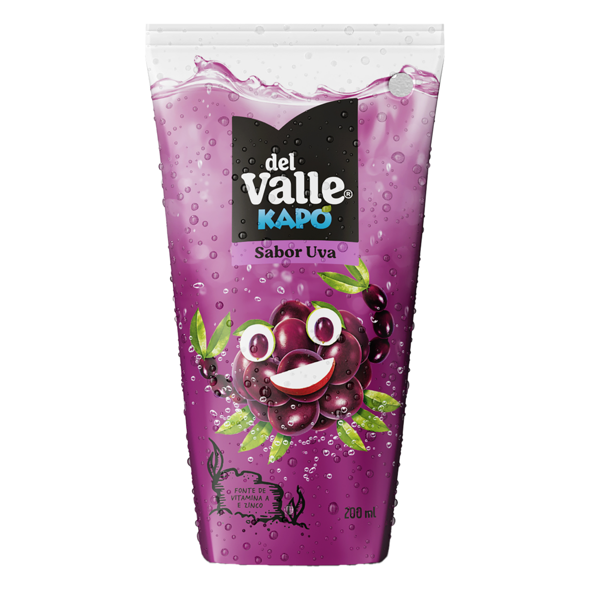 Refresco Adoçado Uva Del Valle Kapo Caixa 200ml
