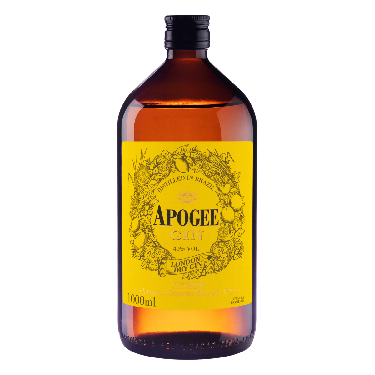 Gin London Dry Citrus Apogee Garrafa 1000ml