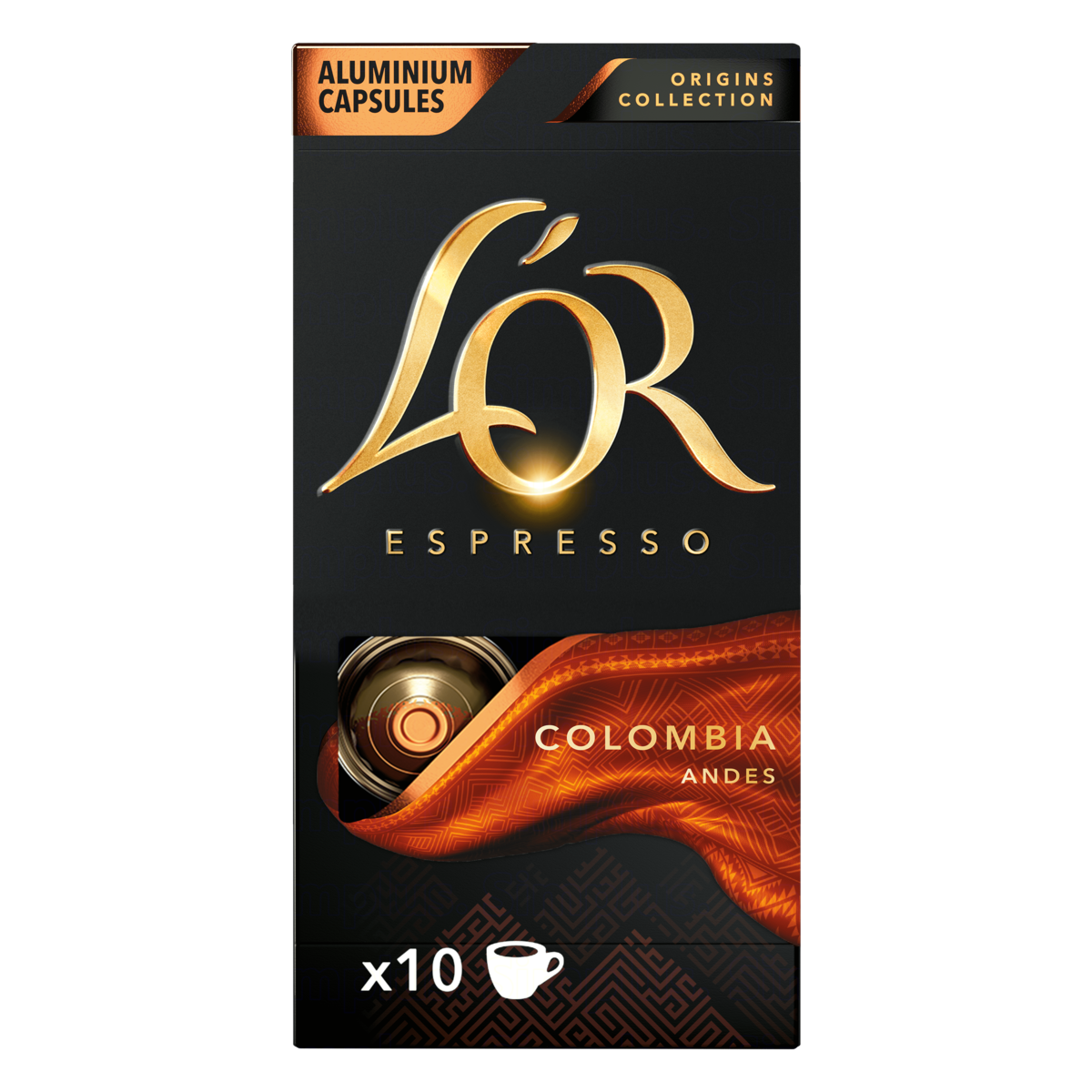 Café em Cápsula Torrado e Moído Espresso Colômbia Lor Origins Collection Caixa 52g 10 Unidades