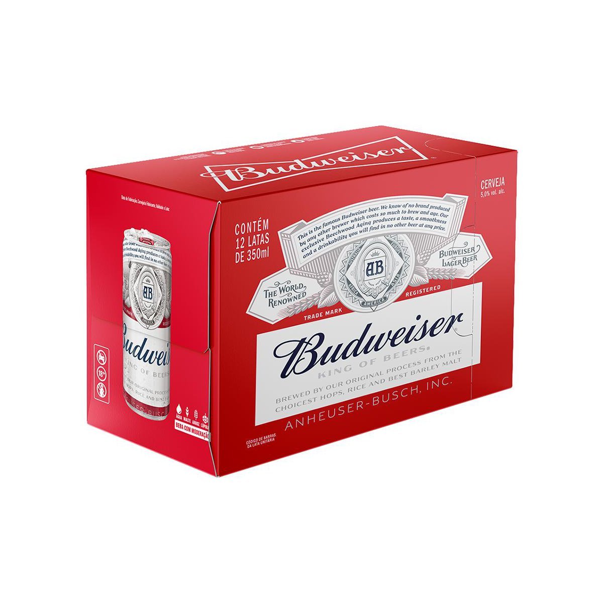 Cerveja Budweiser 330ml pack c/6 unidades ( Long Neck) - mobile