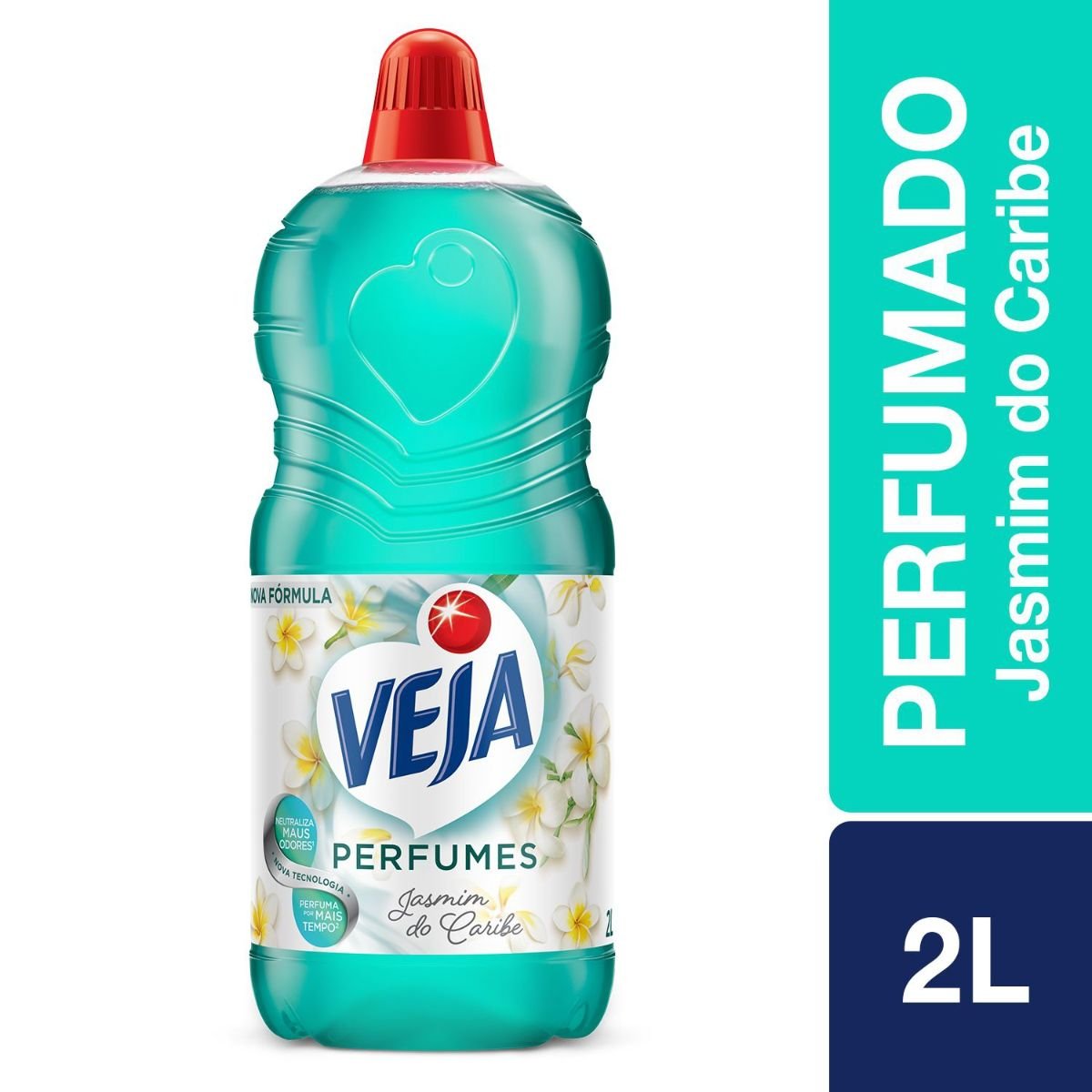 Limpador Perfumado Jasmim do Caribe Veja Perfumes Frasco 2l