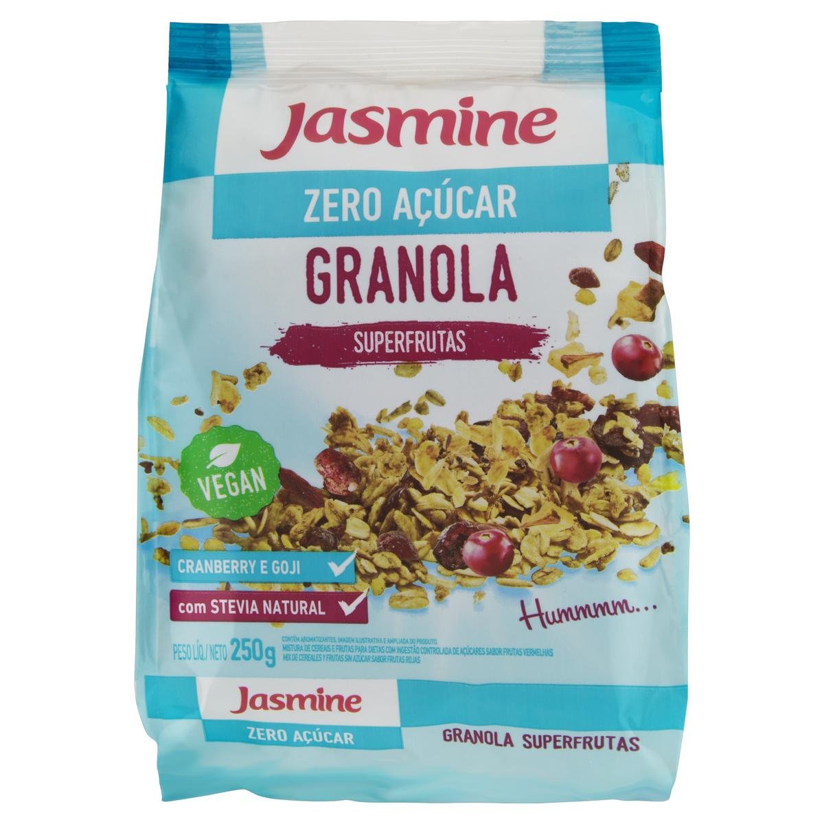 Granola Superfrutas Zero Açúcar Jasmine Pacote 250g Pão de Açúcar