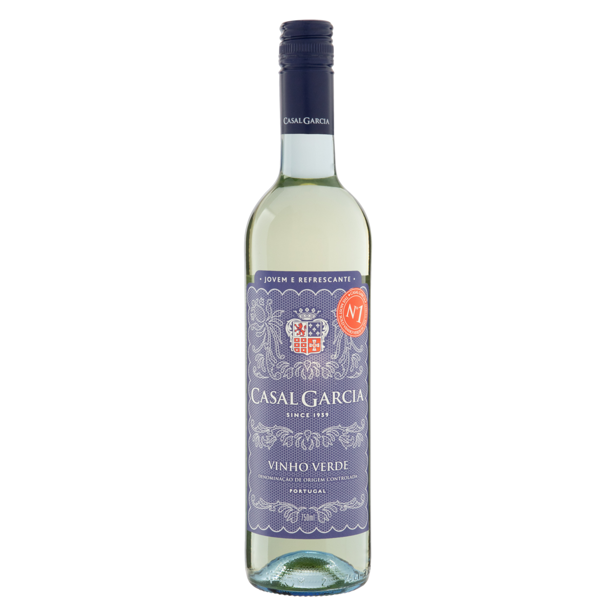 Vinho Português Branco Meio Seco Casal Garcia Azal Loureiro Trajadura Vinho Verde Garrafa 750ml