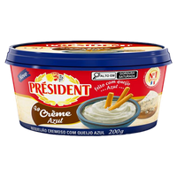 Requeijão Cremoso com Queijo Azul Président Pote 200g