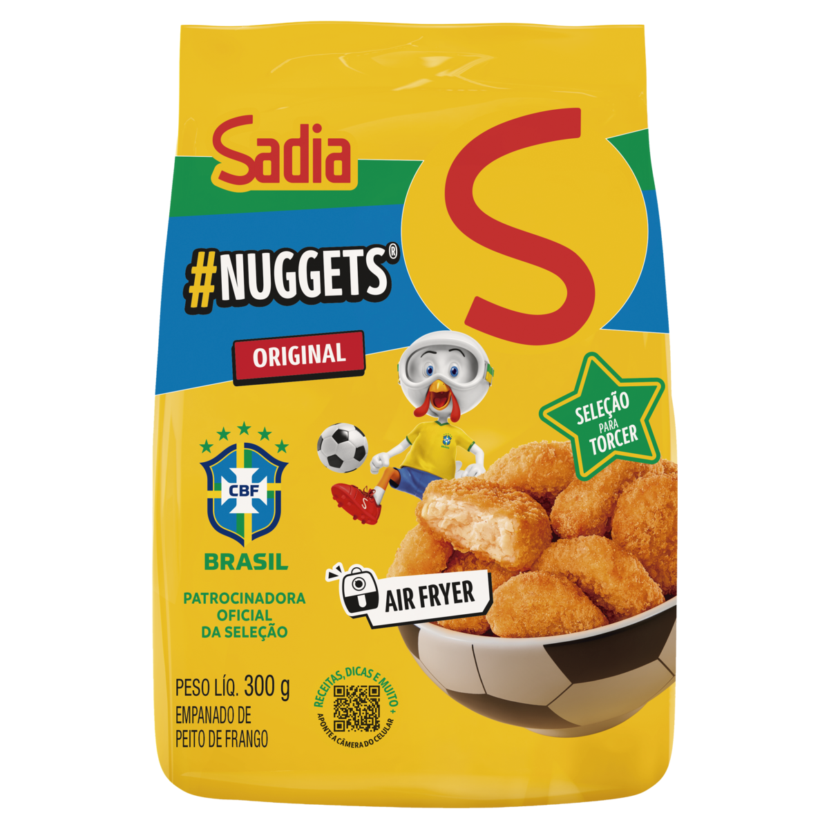 Empanado de Frango Peito Original Sadia Nuggets Pacote 300g