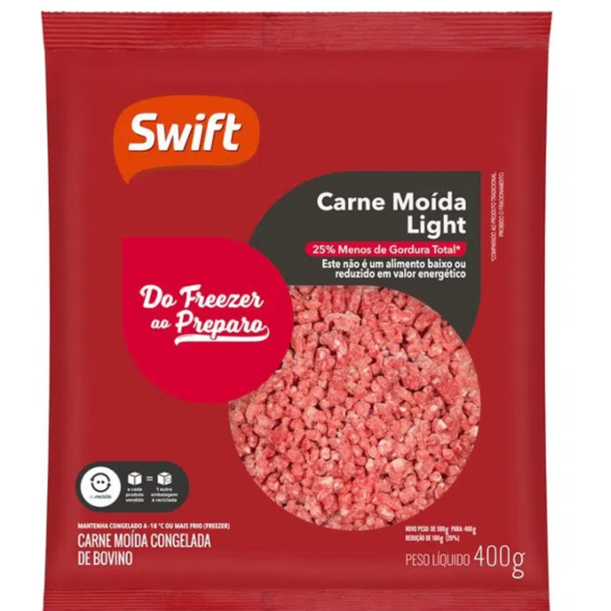 Carne Moída Light Swift 400g Pão De Açúcar 8311