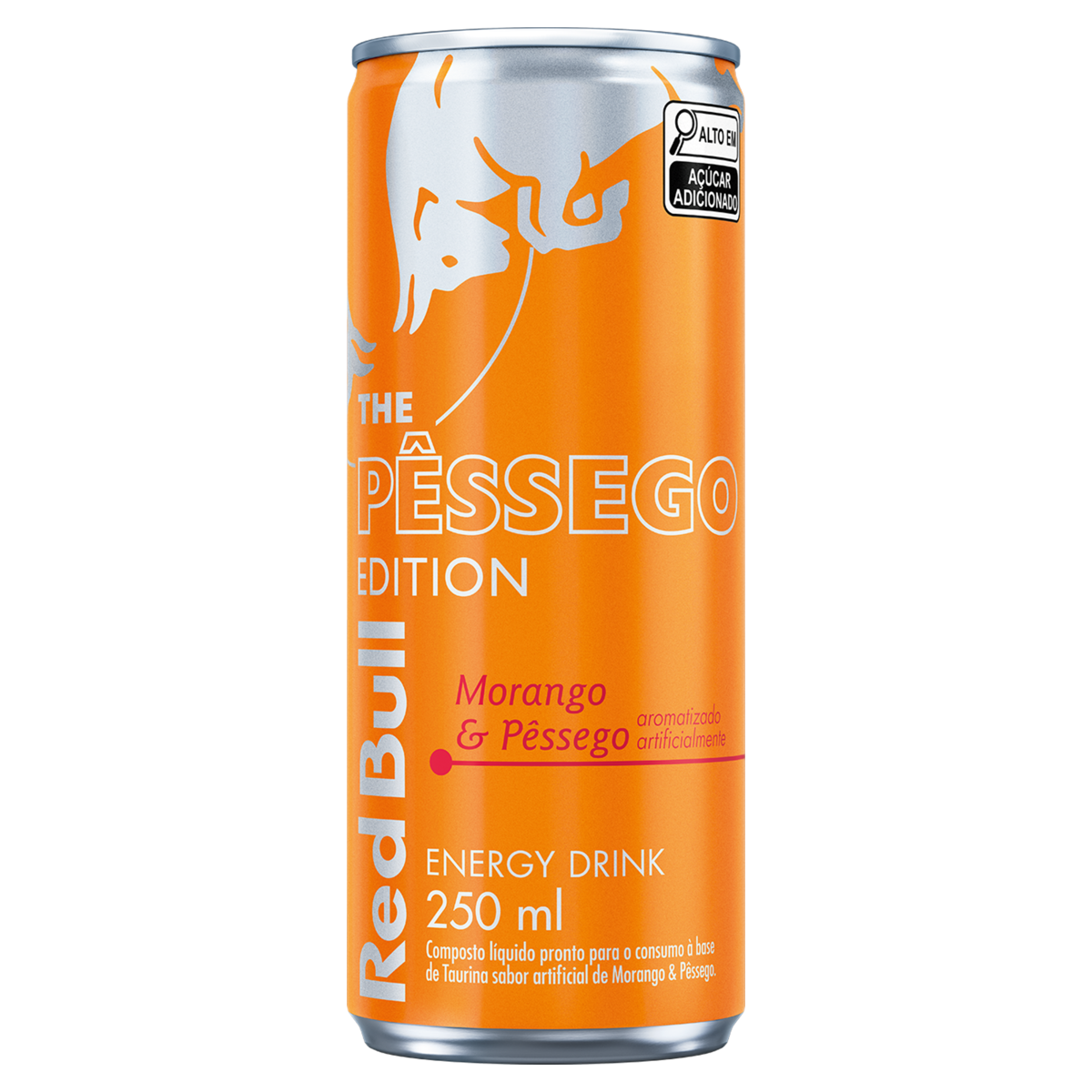 Energético Red Bull Morango e Pêssego Edition 250ml