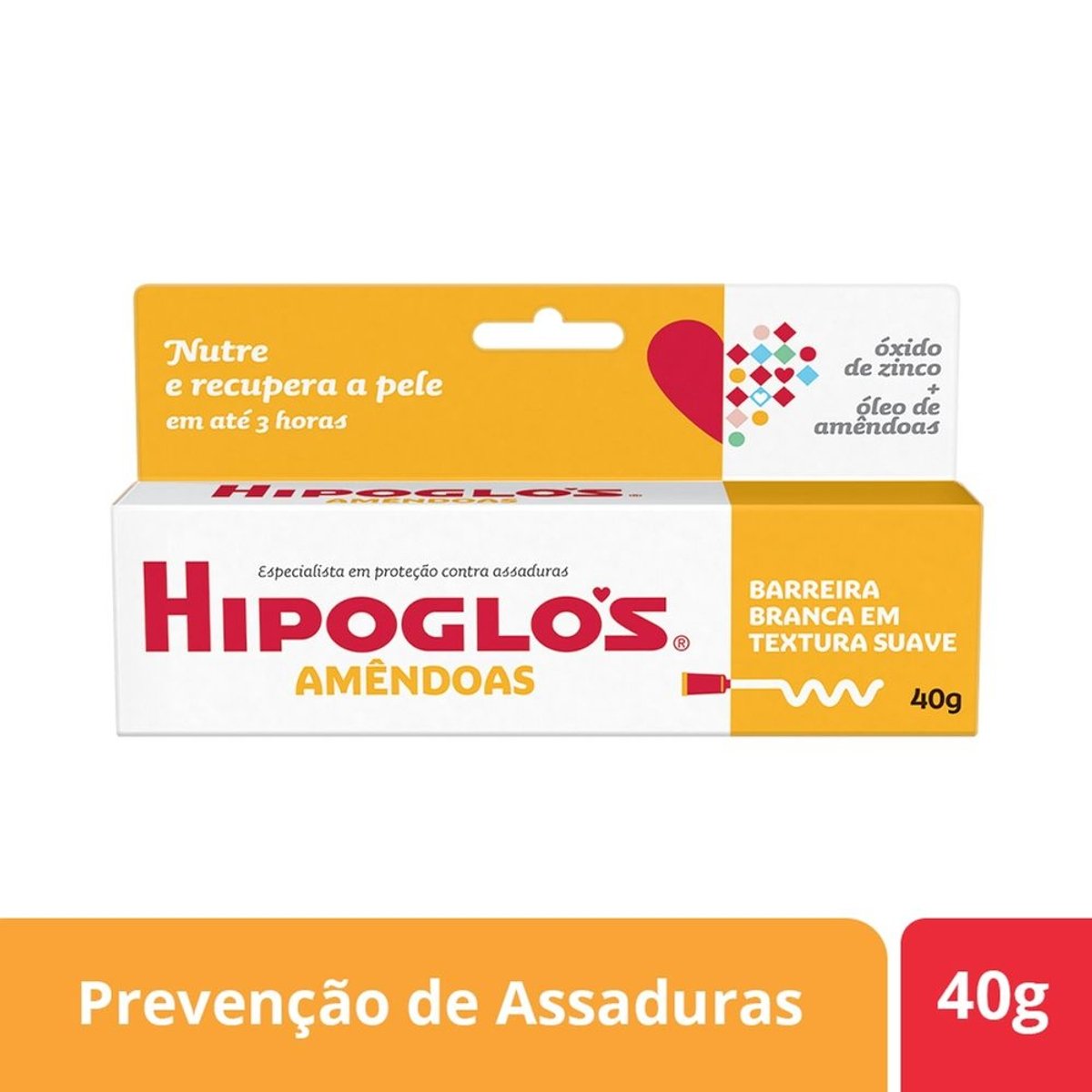 Creme Preventivo de Assaduras Amêndoas Hipoglós Caixa 40g