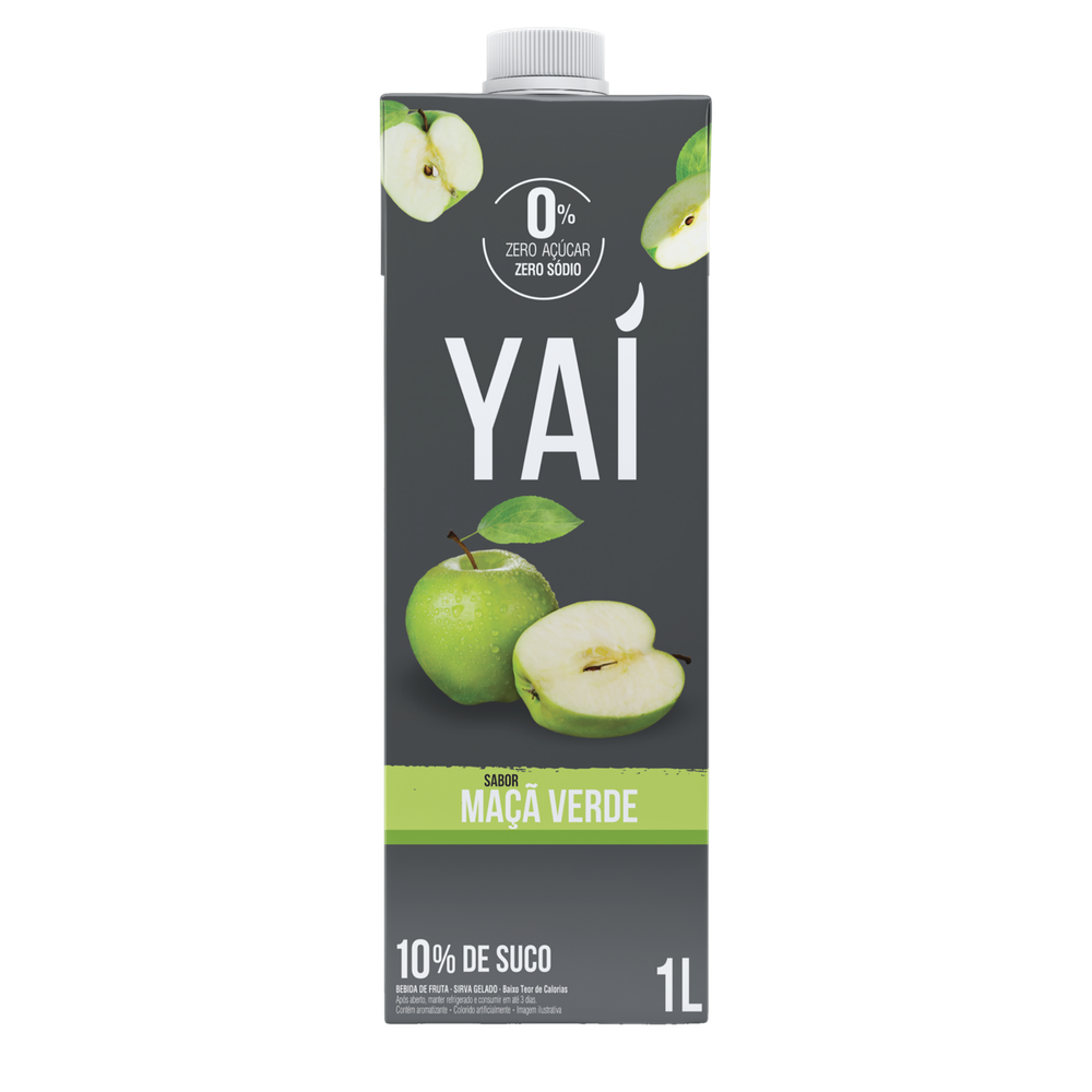 Yaí Bebida Maçã-Verde Zero Açúcar