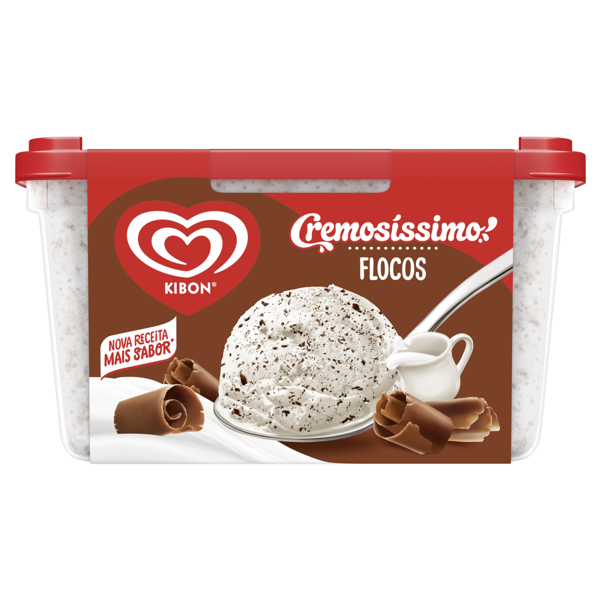 Sorvete Flocos Kibon Cremosíssimo Pote 1,5l