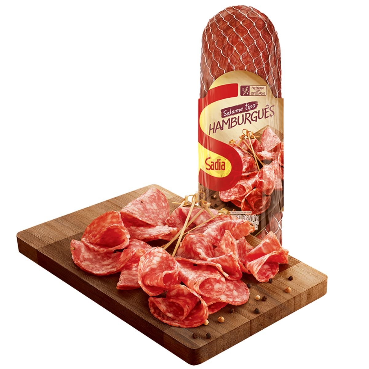 Salame Hamburgues Fatiado SADIA Bandeja 1Kg Pão de Açúcar