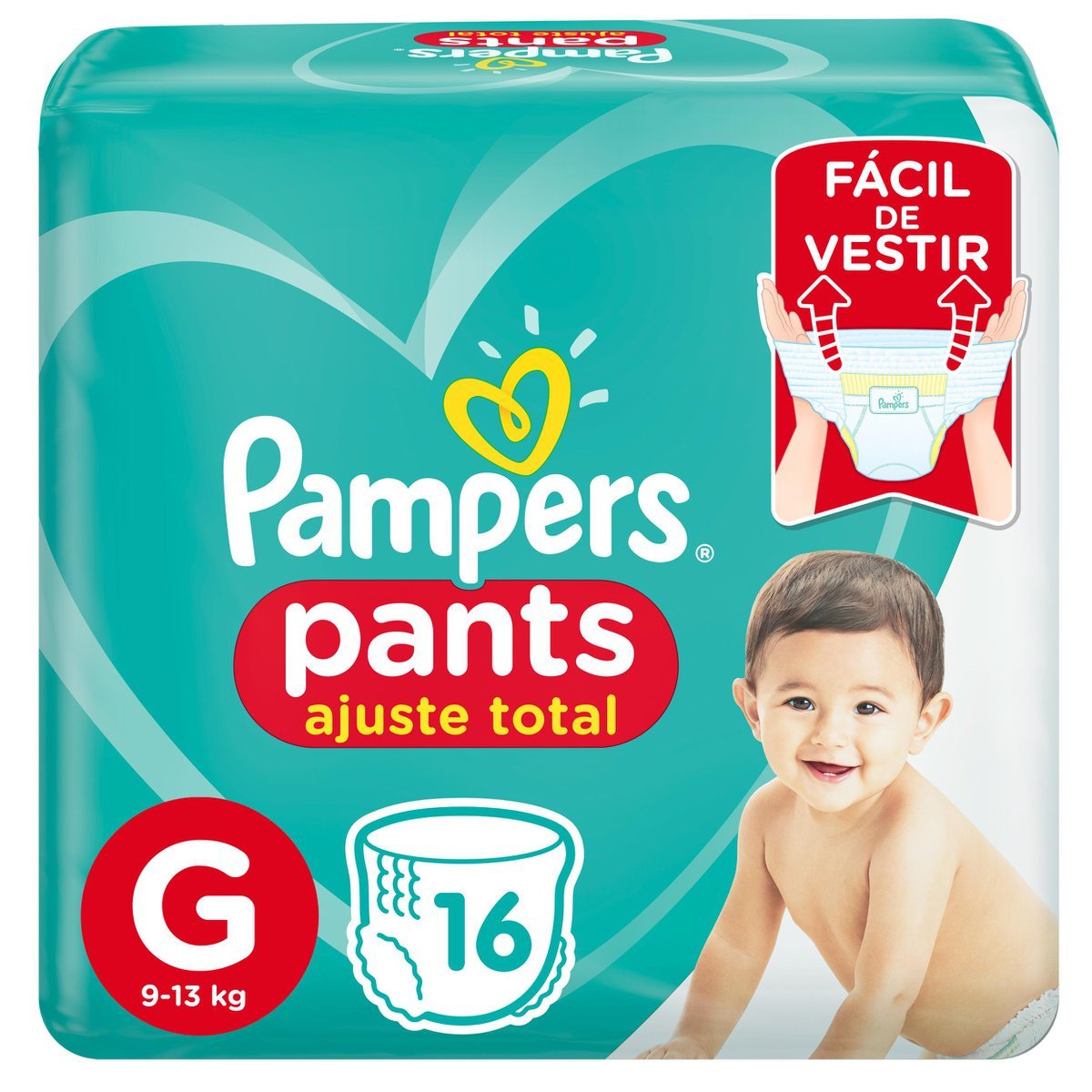 Fralda Pampers Pants Ajuste Total G 16 Unidades P o De A car fralda-pampers-pants-ajuste-total-g-16-unidades-p-o-de-a-car