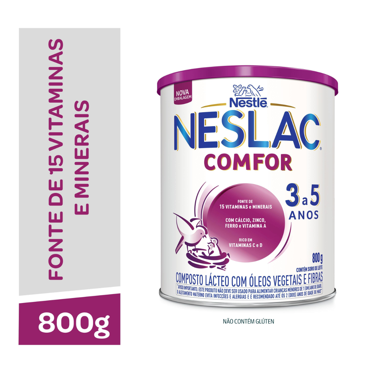 Composto Lácteo NESLAC COMFOR 800g