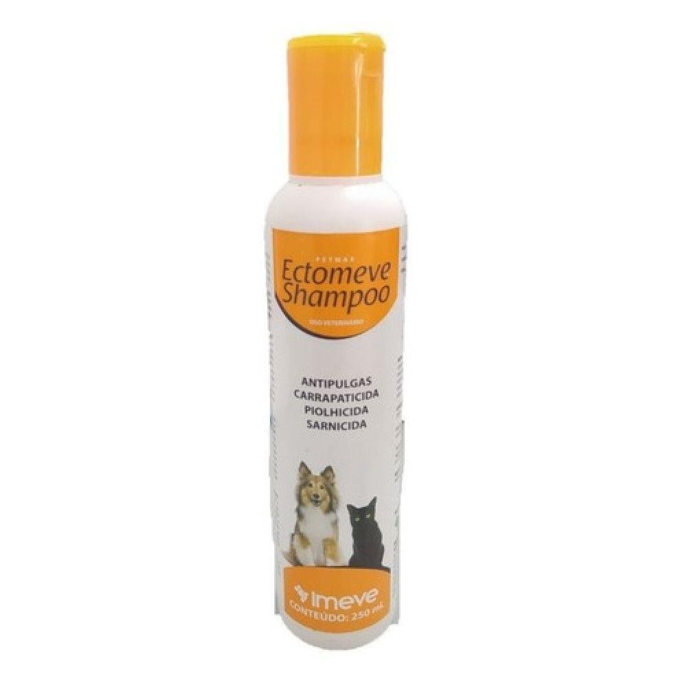 Shampoo Anti Pulgas e Carrapatos Cães e Gatos 250ml Ectomeve Pão de