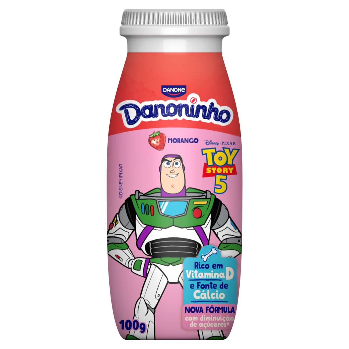 Iogurte Morango Disney Danoninho Frasco 100g