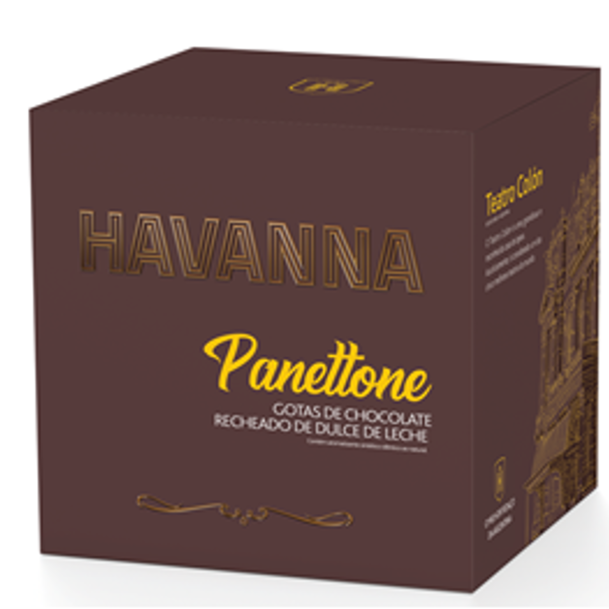 Panetone Havanna Laranja Cristalizada C/ Doce Leite 700g Sabor Laranja  Siciliana Com Doce De Leite