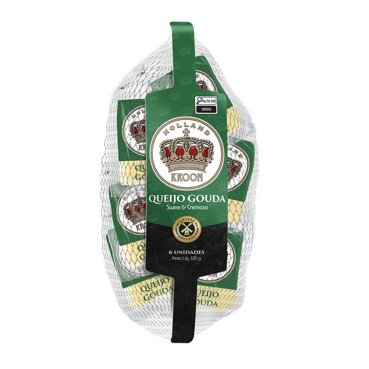 Queijo Gouda Kroon Snack 120g