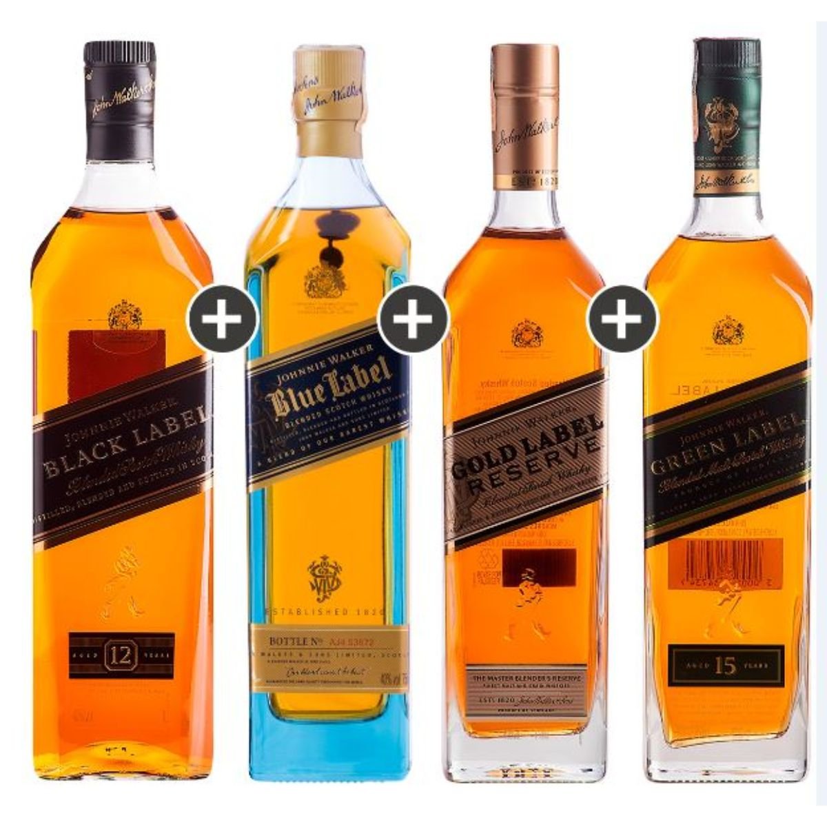 Kit de Whisky Johnnie Walker - Black Label / Blue Label ...