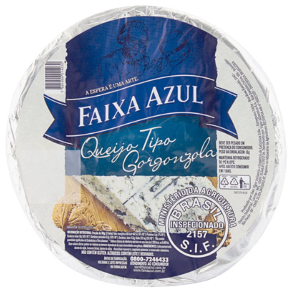 Queijo Gorgonzola (tipo azul) São Vicente 200g