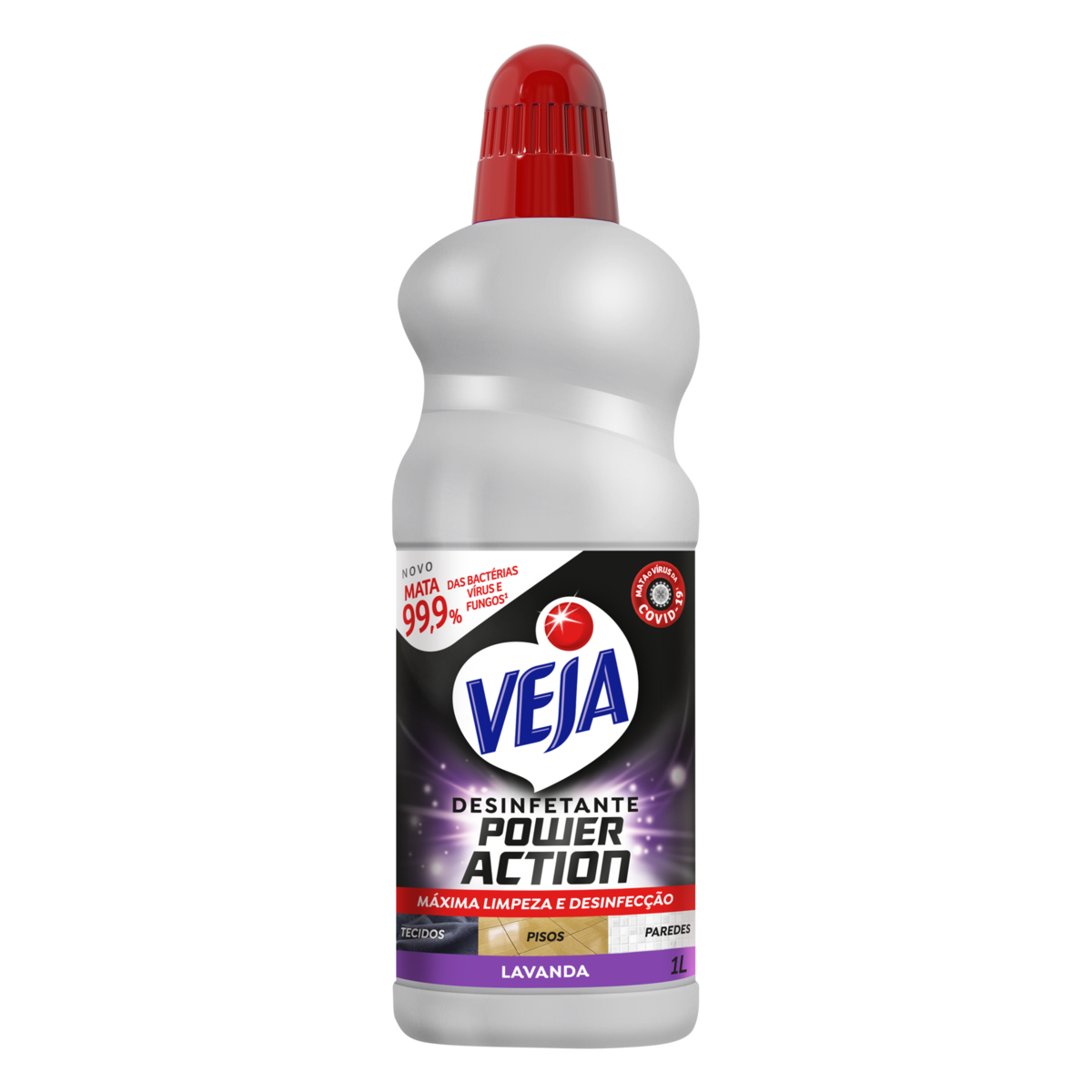 Desinfetante Lavanda Veja Power Action Frasco 1l