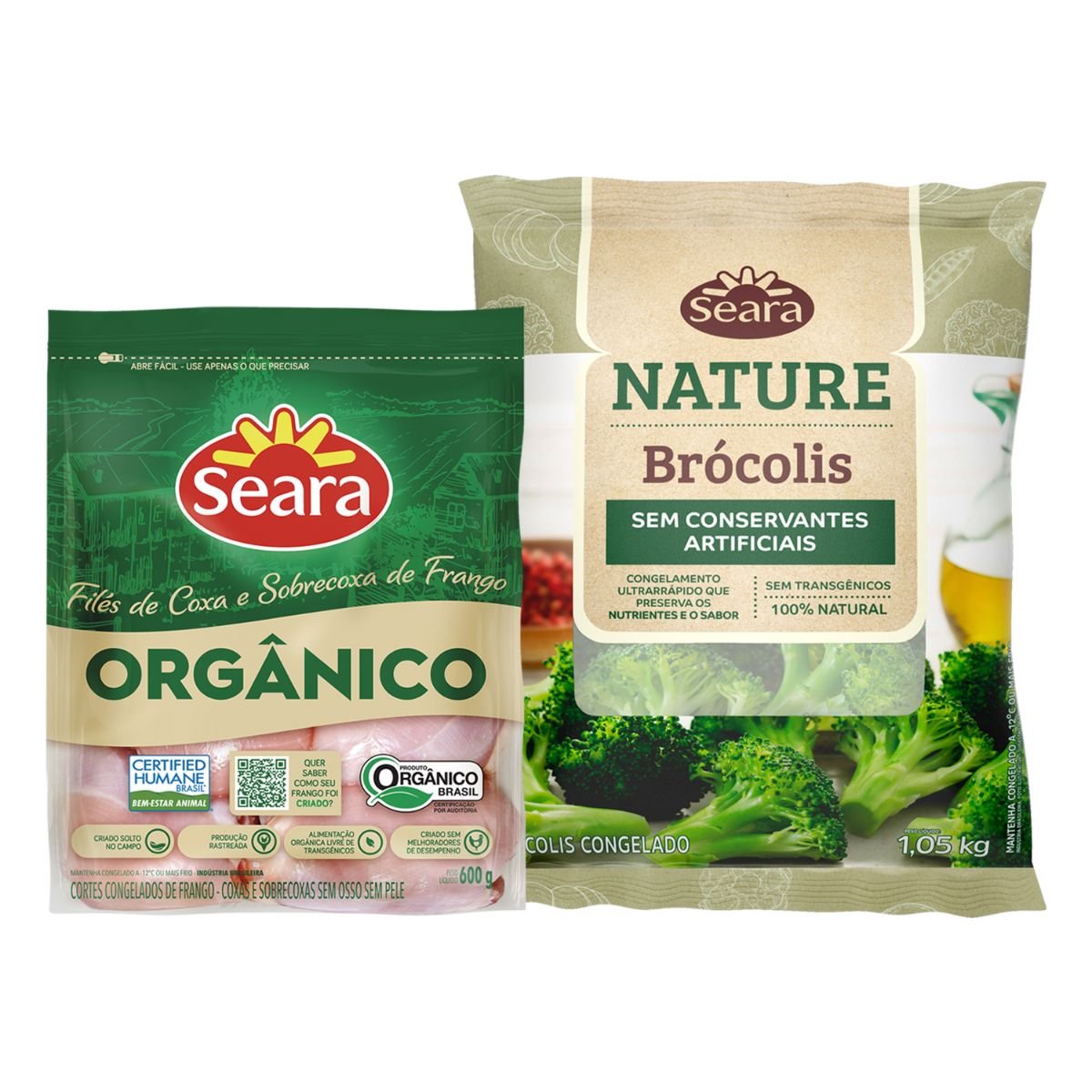 Fil de coxa e sobrecoxa 600g br colis florete congelado seara nature