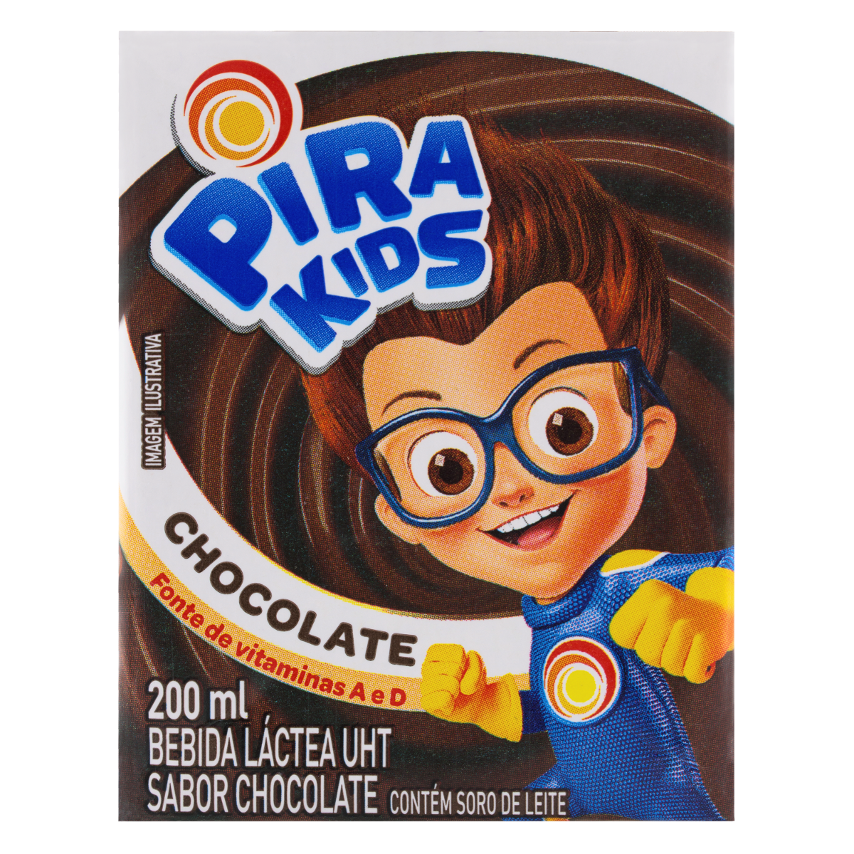 Bebida Látea Achocolatado Pirakids 200ml (1X1 200ML)