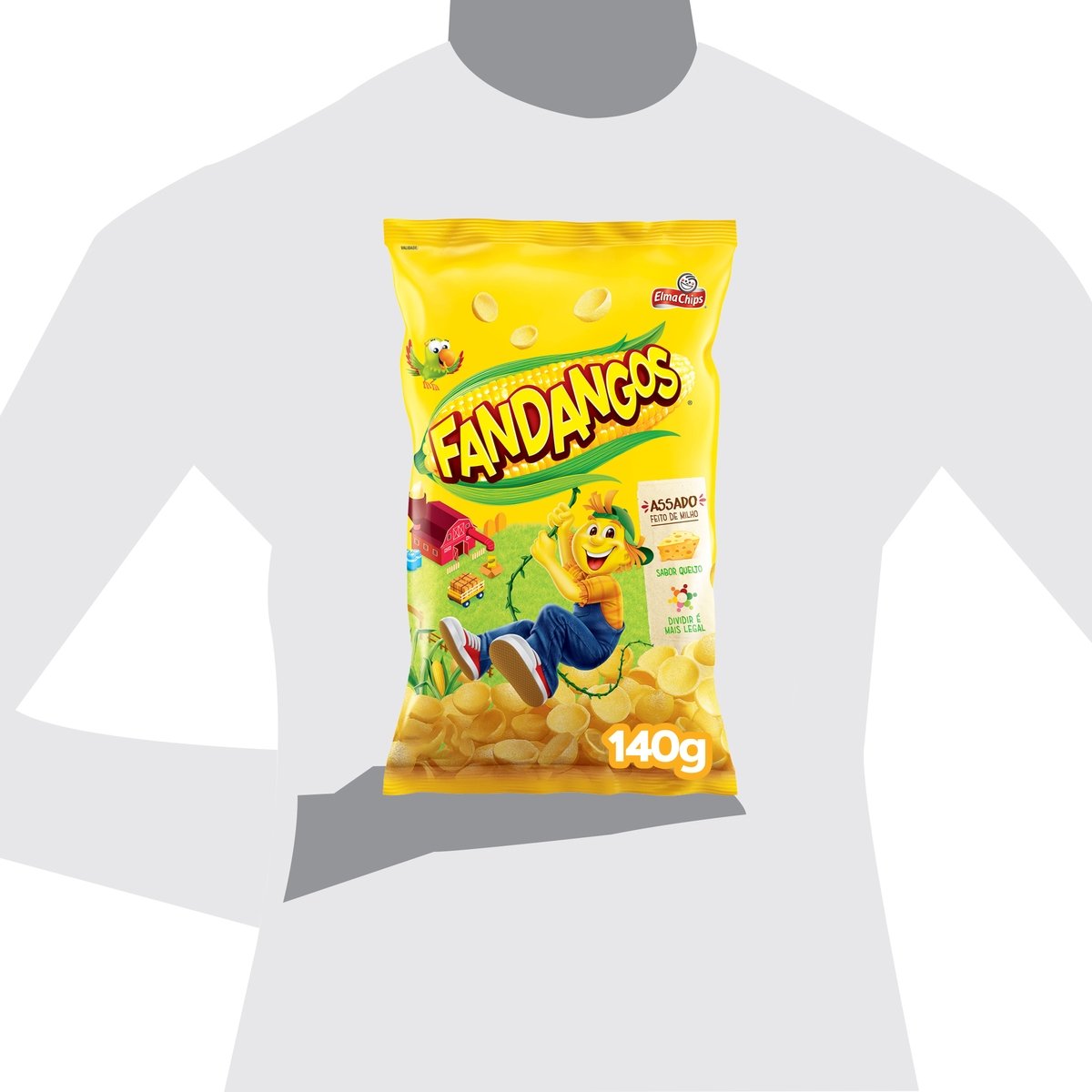 Salgadinho Onda Requeijão Elma Chips Cheetos Pacote 140g kit 2