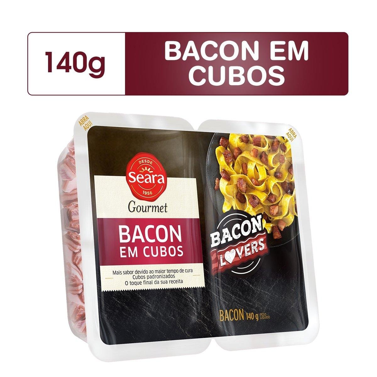 Bacon em cubos Seara Gourmet 140g