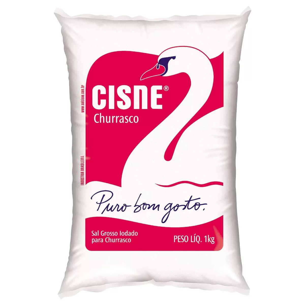 Sal Grosso para Churrasco CISNE Pacote 1kg