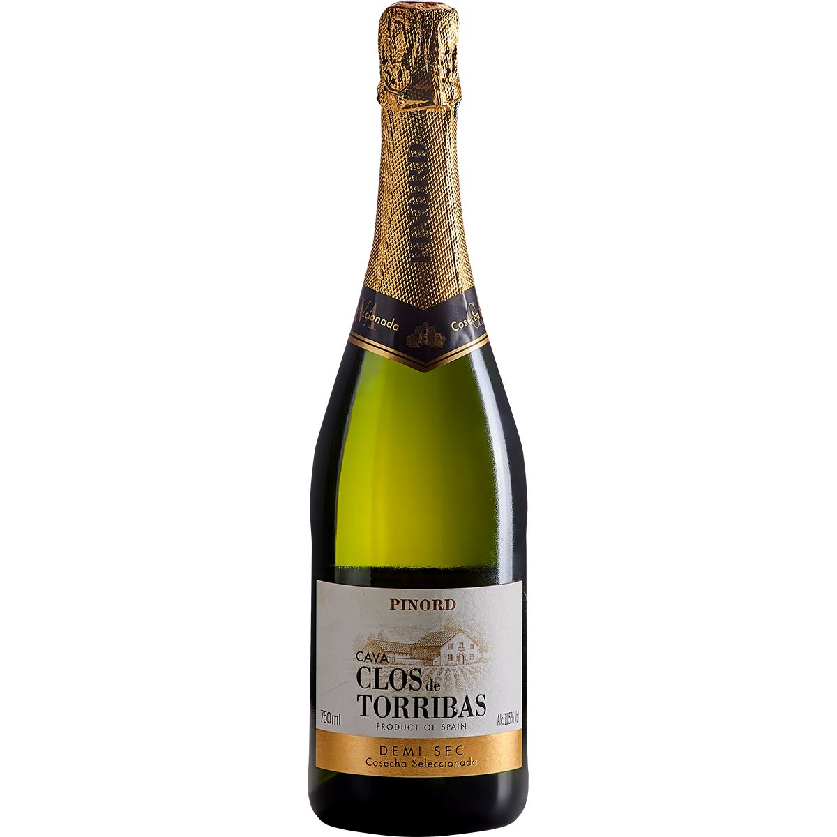 Vinho Espumante Cava Espanhola Demi Sec CLOS DE TORRIBAS Garrafa 750ml |  Pão de Açúcar