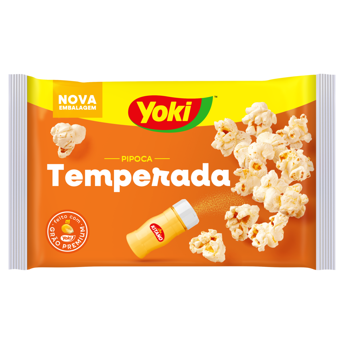Pipoca para Microondas YOKI com Tempero Toque de Chef KITANO 100g