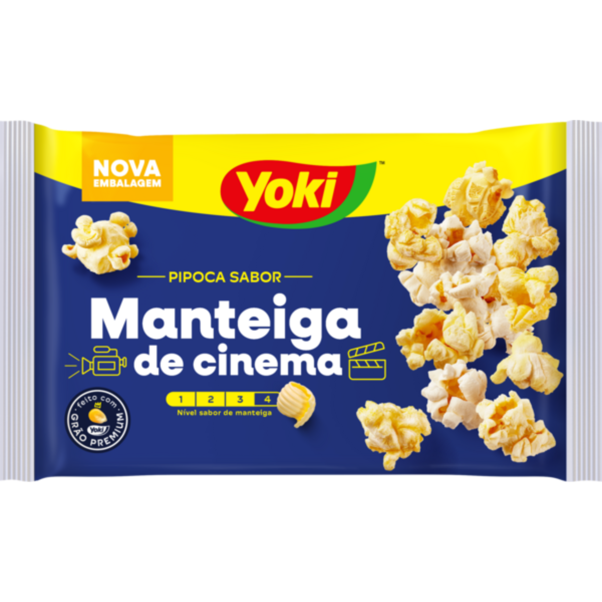 Pipoca para Micro-Ondas Manteiga de Cinema Yoki Pacote 100g