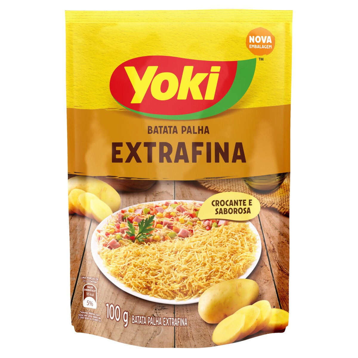 Batata ExtraFina Hot Dog 100g, YOKI