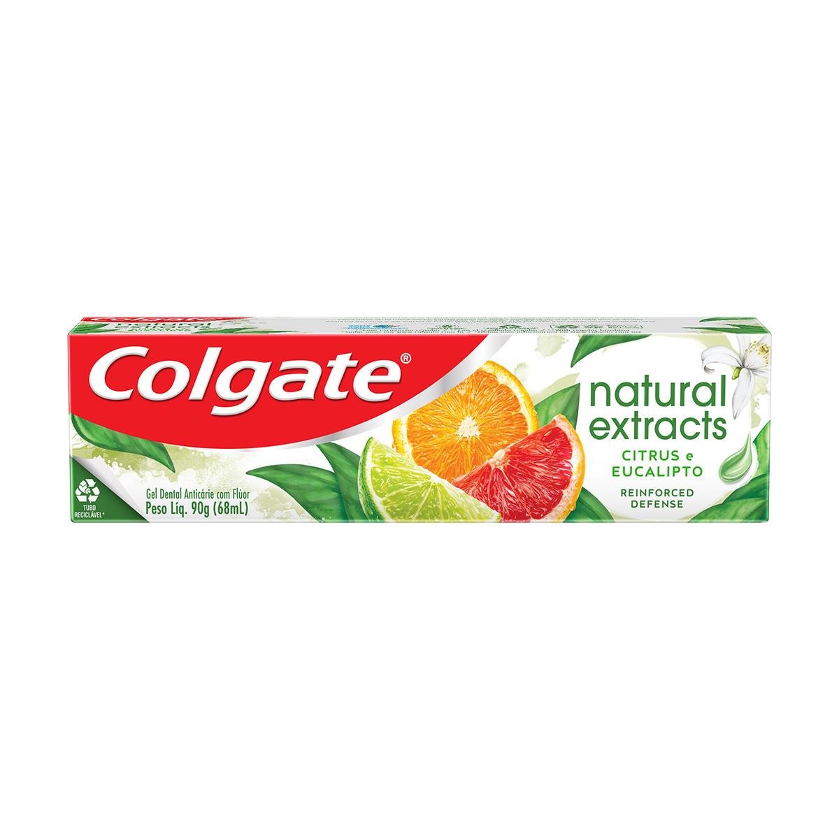 Creme Dental Colgate Natural Extracts Reinforced Defense 90g Pão de