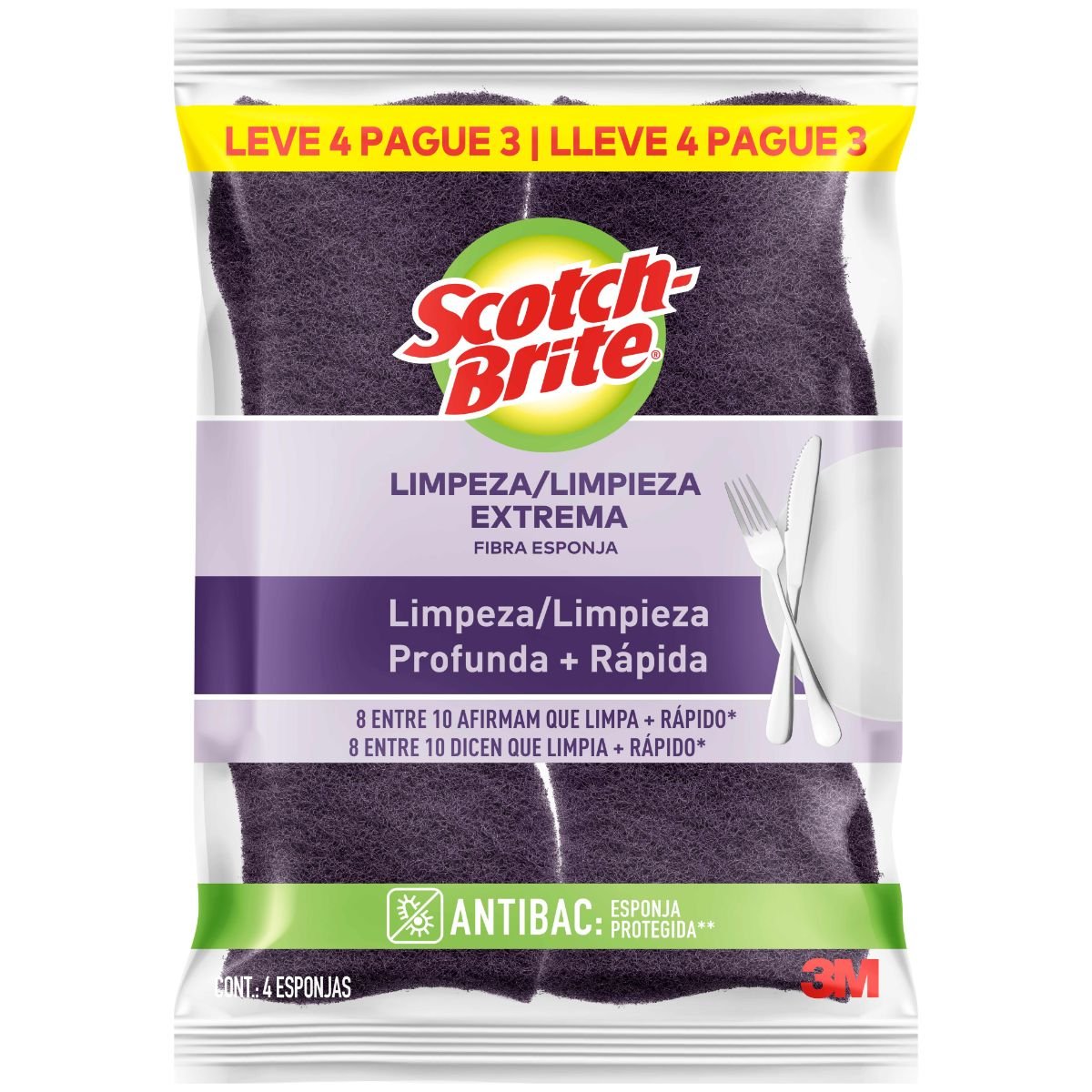 Esponja Scoth Brite Extrema Leve 4 Pague 3