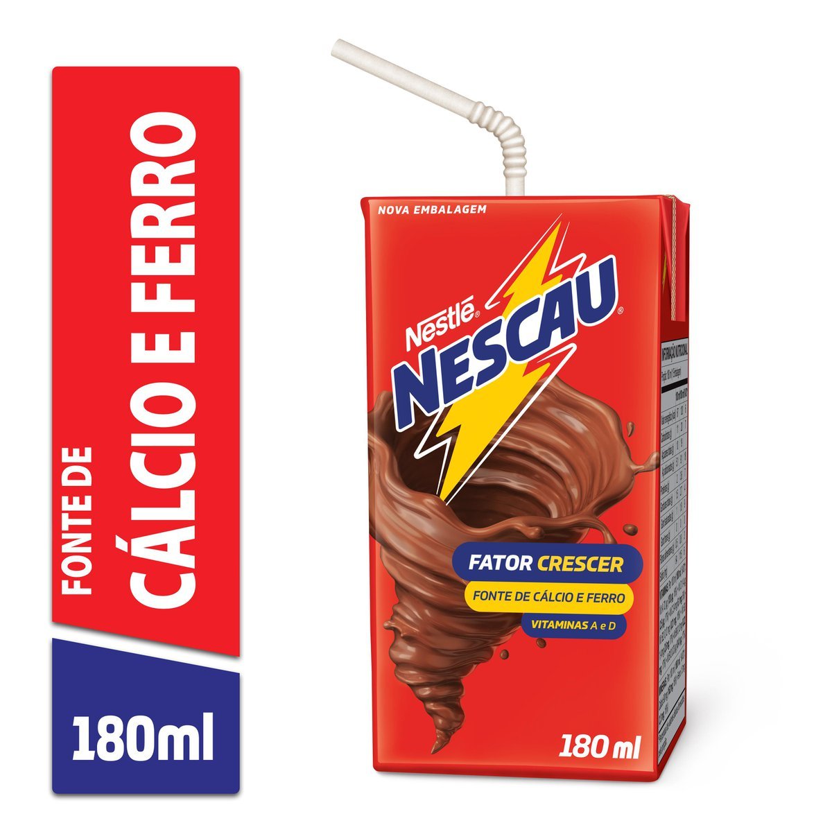 Bebida Láctea UHT Chocolate Nescau Caixa 180ml - Pé de Limão - Mercearia!