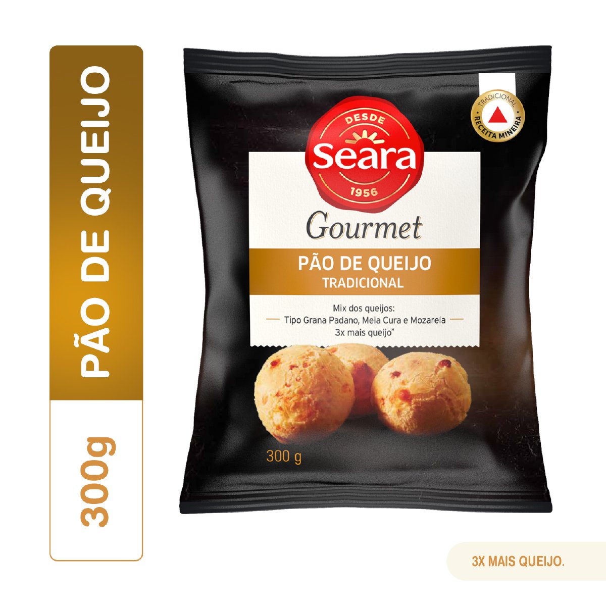 Pão de Queijo Tradicional Seara Gourmet Pacote 300g