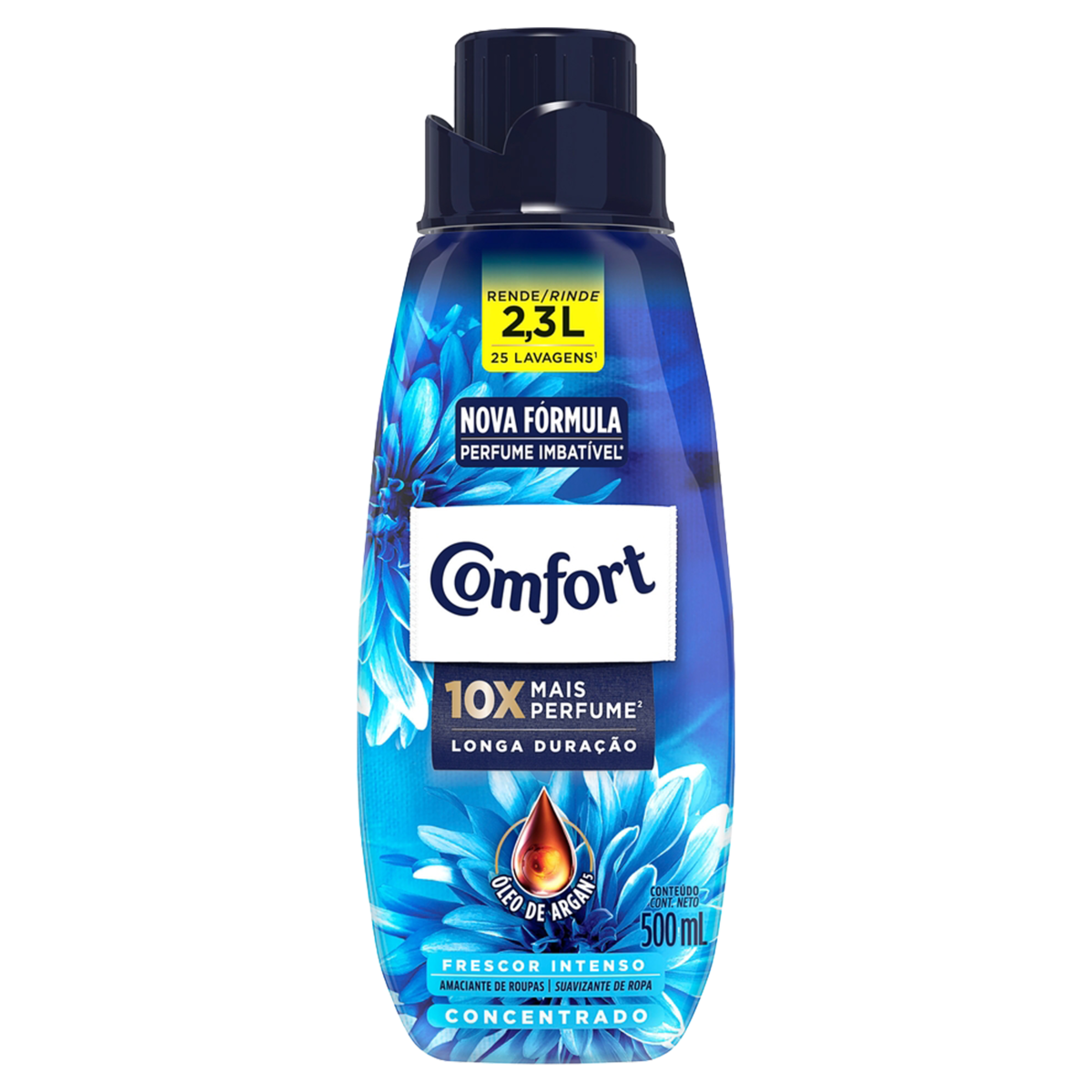 Amaciante de Roupa Concentrado Frescor Intenso Comfort Frasco 500ml