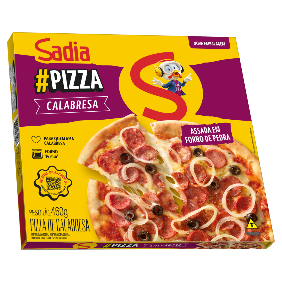 Pizza Calabresa Sadia Caixa 460g